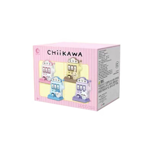 ChiiKawa X Miniso | ChiiKawa Hachiware Usagi Momonga Slot machine with Mini Figure Mystery Box - Kawaii Items Room Decoration Blind Box