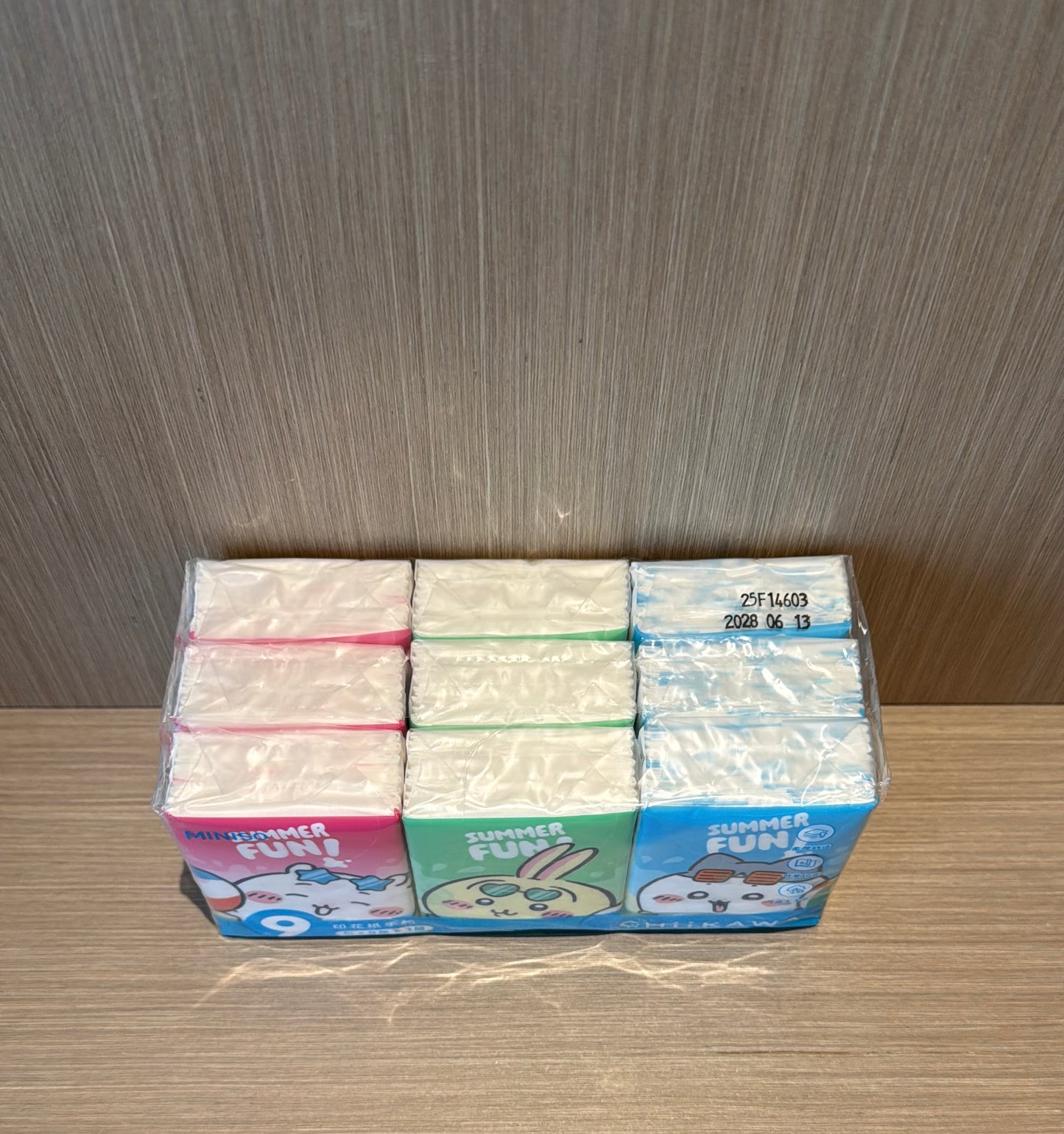 ChiiKawa X Miniso Hot Summer Series | ChiiKawa Hachiware Usagi Pocket Pack Tissue Paper 9 Packs - Kawaii Items Daily Necessities