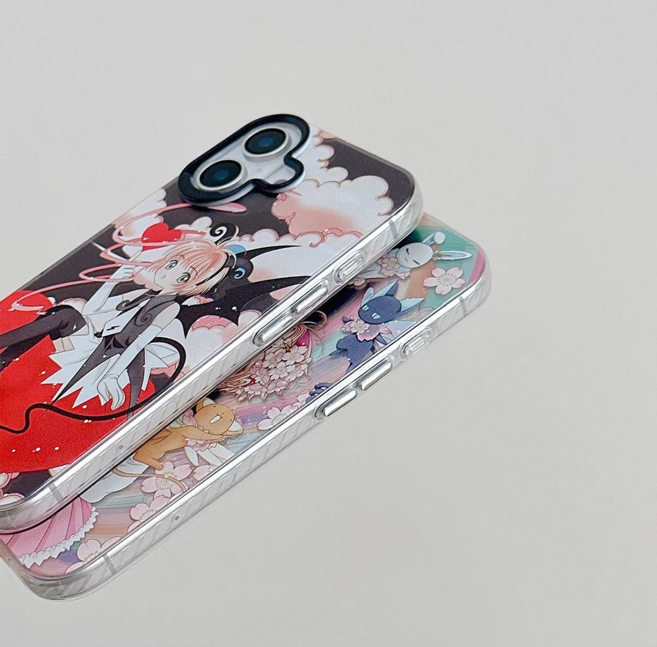 CardCaptorSakura Retro Comic Laser Case | Part 3 Cosplay Style Sakura Kero Chan - iPhone Case PLUS SE2 XS XR X 11 12 13 14 15 16 16e 17 17e Pro Promax 12mini 13mini