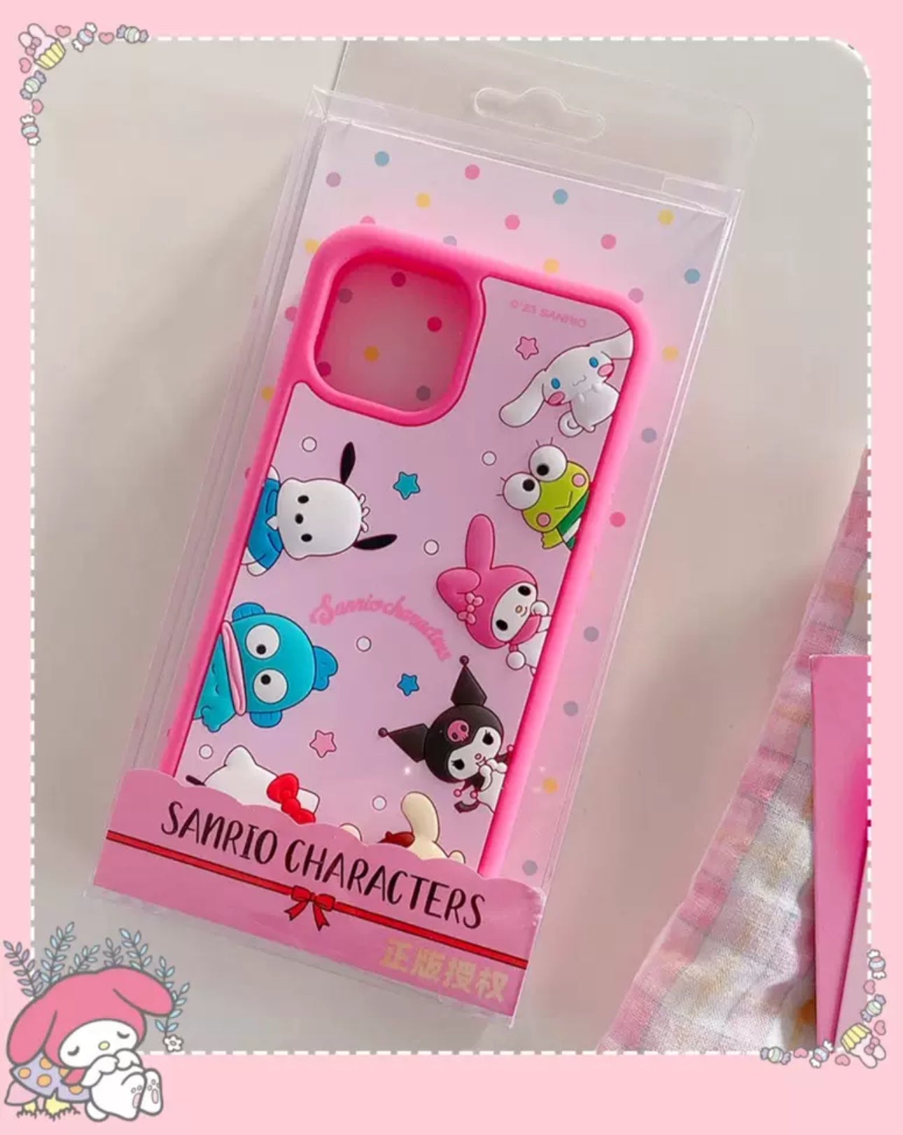 Sanrio Silicon Sanrio Characters with friends- iPhone Case 15 14 13 Pro ProMax KawaiiGiftLand