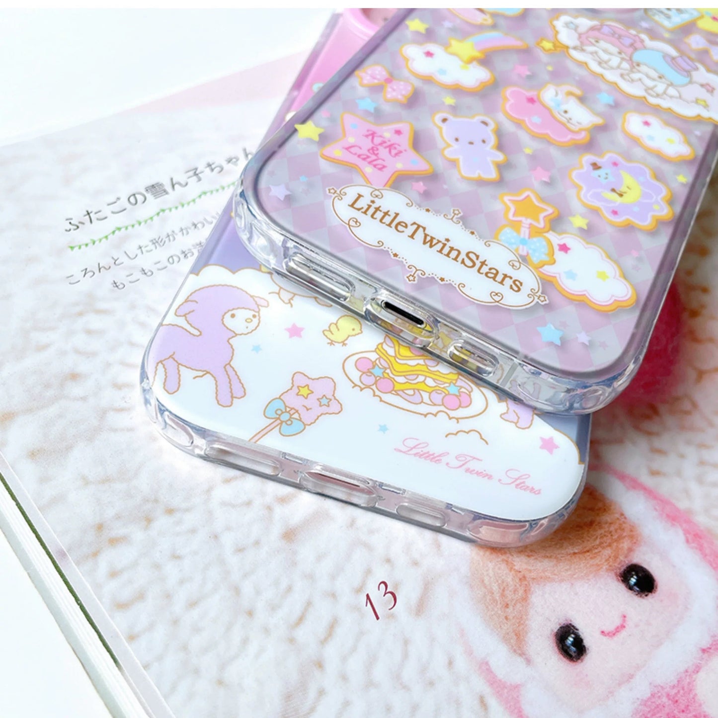 Japanese Cartoon Sanrio Little Twin Stars | Sugar Biscuits & Tea Party - iPhone Case 13 14 15 16 Pro Promax KawaiiGiftLand