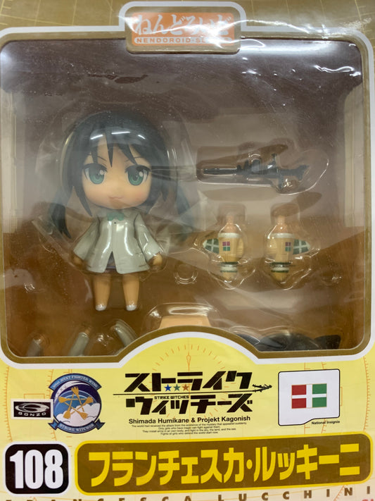 Japan GSC Nendoroid Series | 108 Strike Witches Francesca Lucchini - 2010 Retried PVC FIGURE DOLL Toy Collection