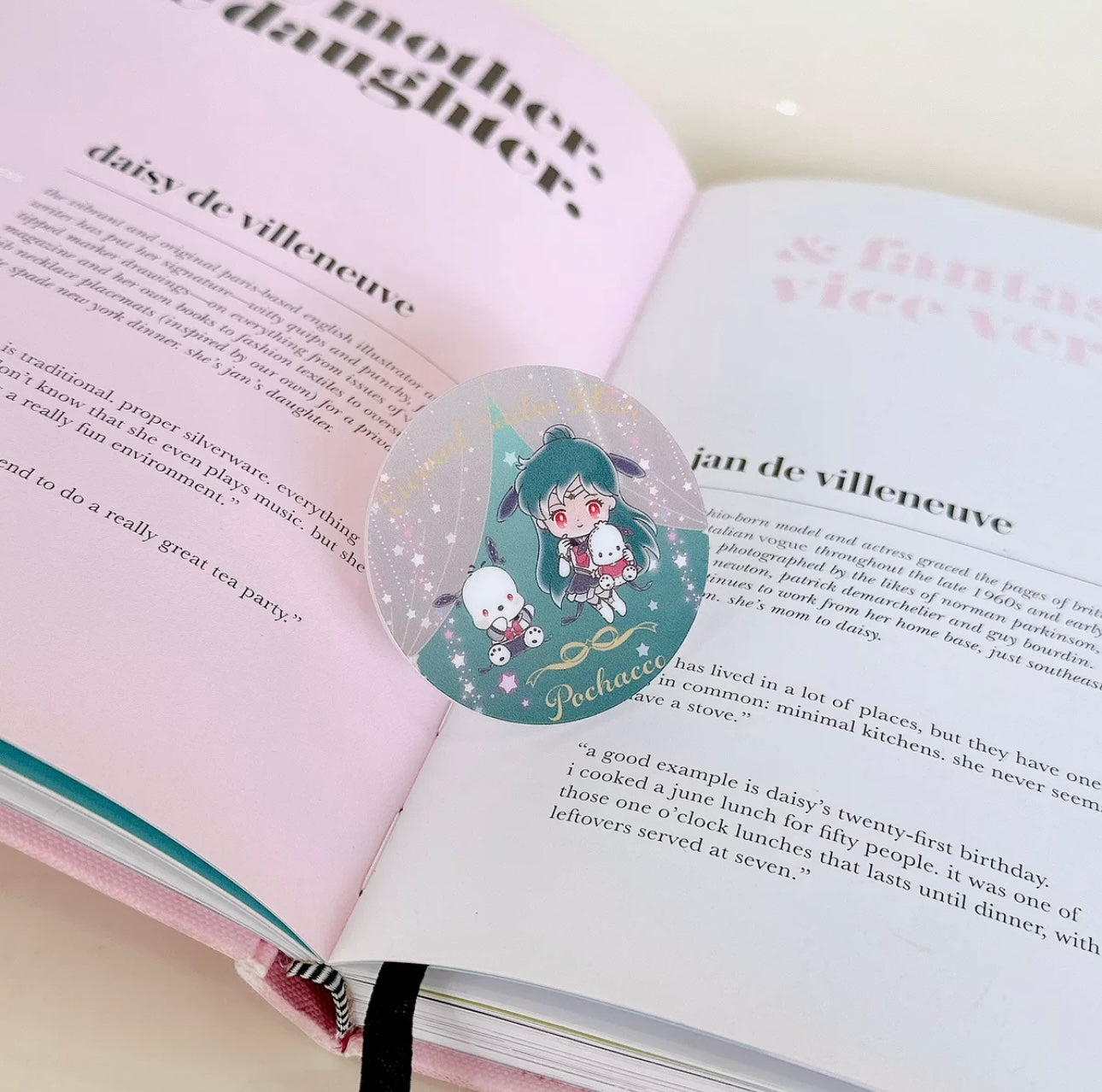 Japanese Cartoon Phone Stand | Laser Sailor Girl X Little Twin Stars Pochacco KawaiiGiftLand