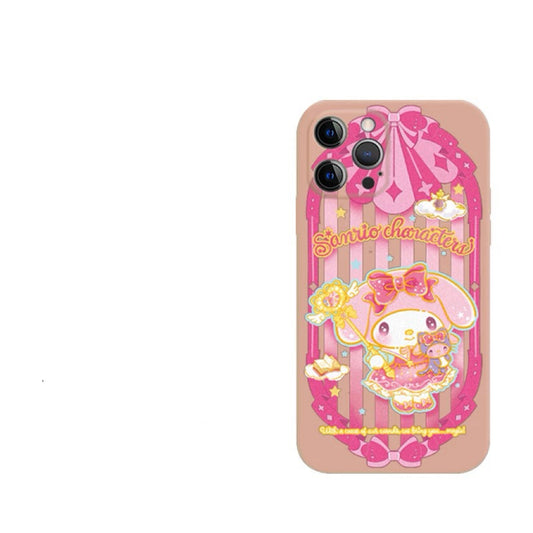 Japanese Cartoon Sanrio Magic School | My Melody Witch Laser Colour Clear - iPhone Case 11 12 13 14 15 16 Pro Promax KawaiiGiftLand
