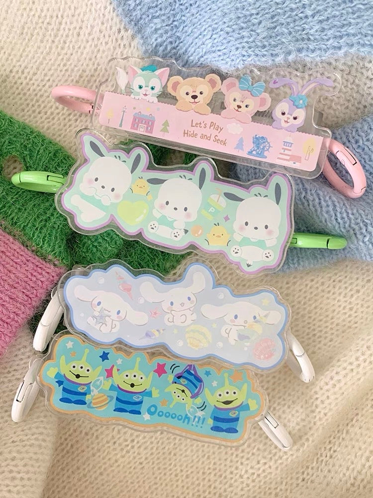 Japanese Cartoon Phone Back Clip with Phone Lanyard | Pochacco Bear Cinnamoroll - for All Smart Phones KawaiiGiftLand