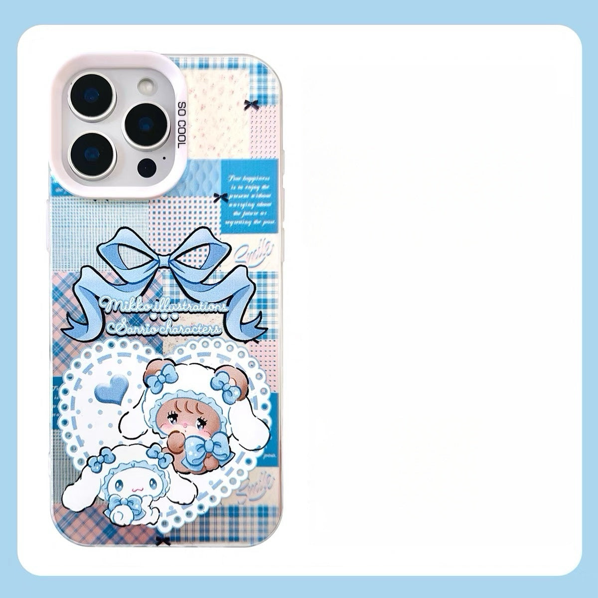 Japanese Cartoon Sanrio X Mikko Laser Case | Hello Kitty My Melody Kuromi Cinnamoroll 4 Styles - iPhone Case 11 12 13 14 15 16 16e 17 17e Pro Promax