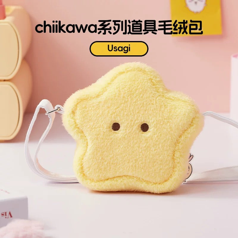 ChiiKawa X Miniso | ChiiKawa Hachiware Usagi Props Shoulder Bag with Keychain - Kawaii Item Cute Mini Bag KawaiiGiftLand
