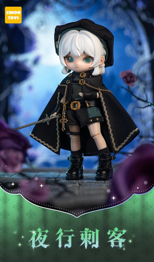 Simon Toys Cosplay Doll Outfits Set | Midnight Assassin - Original Outfits - 1/12 ob11 11cm BJD Doll Ball Joint Doll