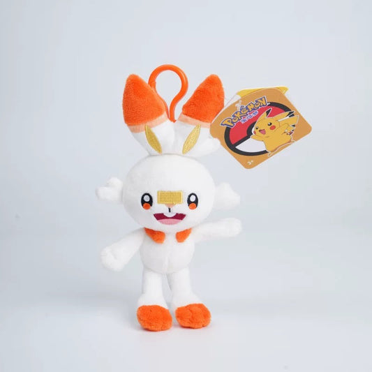 Japan Cartoon Pokemon Keychain | Scorbunny - Mascot Plush Doll Kawaii Decoration KawaiiGiftLand