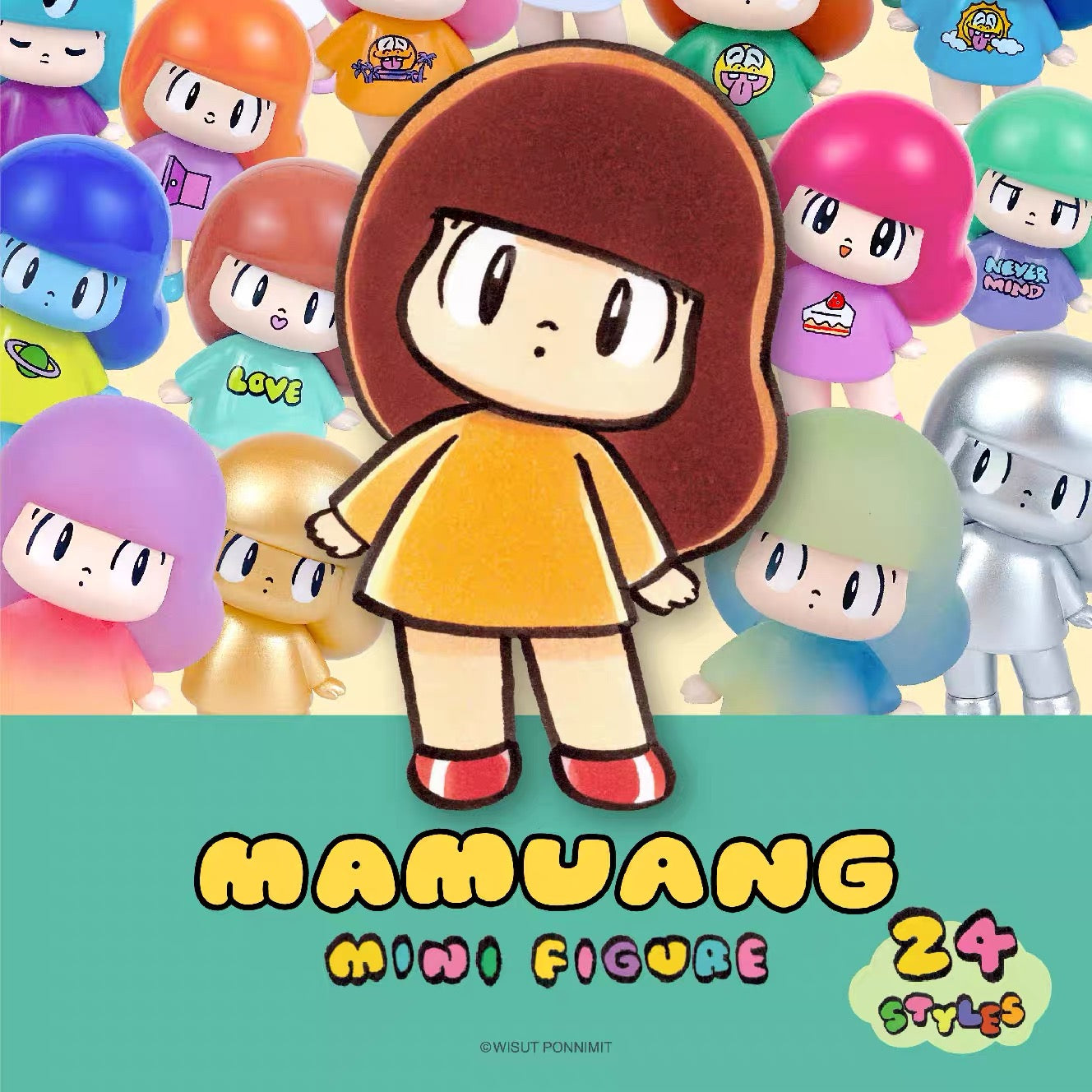 Mamuang Mini Figure | Mini Vinly Figure Vintage Cute Girl