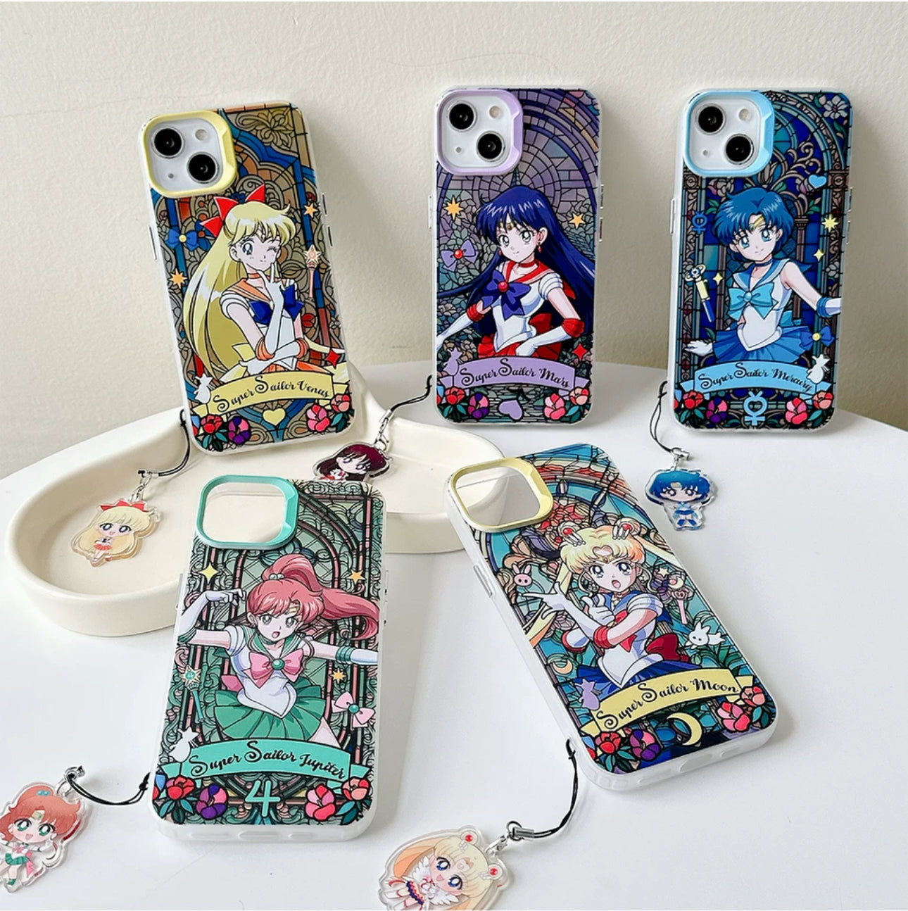 Japanese Cartoon Sailor Moon Phone Case with Strap Anime Version Japanese Cartoon Sailor Moon Phone Case with Strap Anime Version