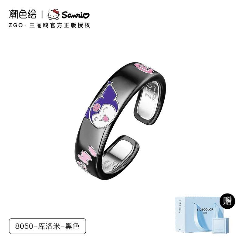 Sanrio x ZGO | My Melody Kuromi Cinnamoroll | Kawaii Accessories Ring with Ring Box KawaiiGiftLand