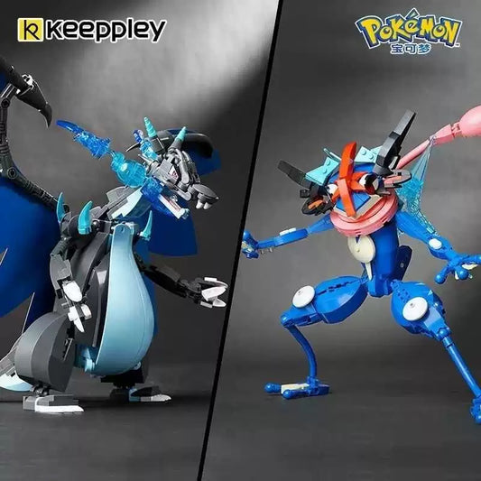 Pokemon Character Evolution Series Part 2 | Dark Charizard X Ash-Greninja - Building Blocks Toy Collections
