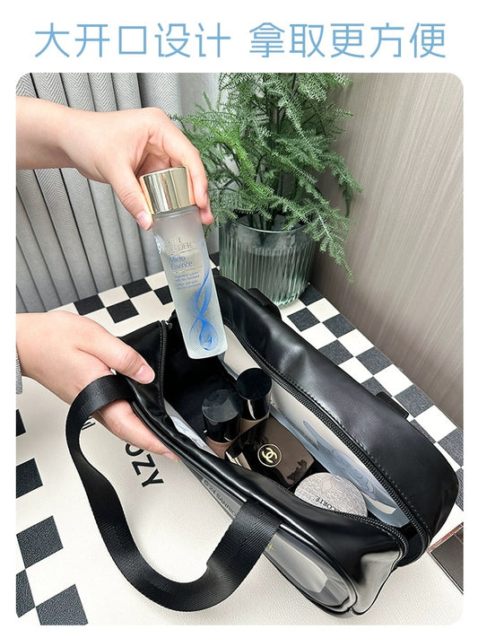 Japanese Cartoon Sanrio with Friends Waterproof Matt Makeup Plastic Bag | Hello Kitty My Melody Kuromi Cinnamoroll Pochacco - Bedroom Girl Gift