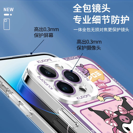 Japanese Cartoon Kuromi | Daily & Fun 8 Styles - iPhone Case PLUS SE2 XS XR X 11 12 13 14 15 16 16e 17 17e Pro Promax 12mini 13mini