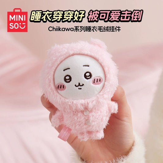 ChiiKawa X Miniso | ChiiKawa Hachiware Usagi Pajamas Keychain - Kawaii items Room Decoration doll KawaiiGiftLand