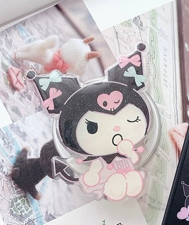 Japanese Cartoon Lovely Pajamas Kuromi Phone Stand KawaiiGiftLand