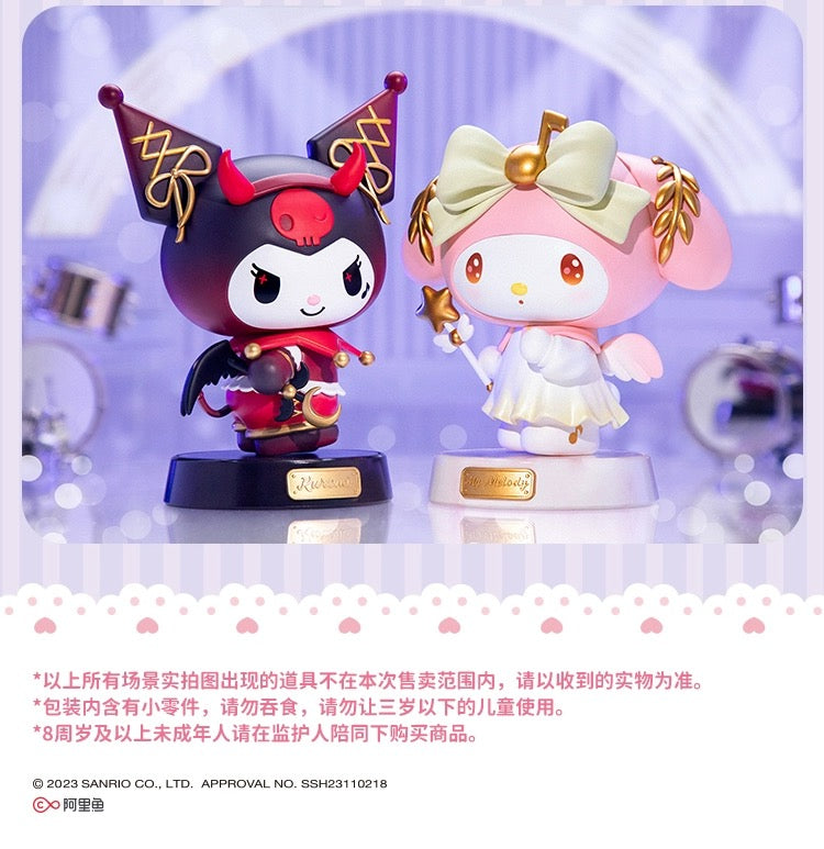 Sanrio Characters My Melody & Kuromi | Angel Devil 15cm Figure - Toy Collection KawaiiGiftLand