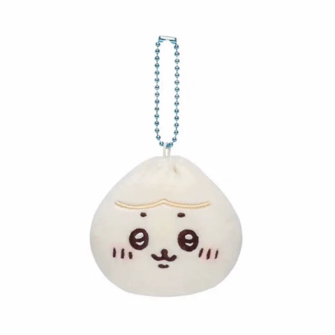 Free Gift : Japan ChiiKawa Chinese Bun | ChiiKawa Hachiware Usagi - Mini Plush Doll 8cm Keychain KawaiiGiftLand