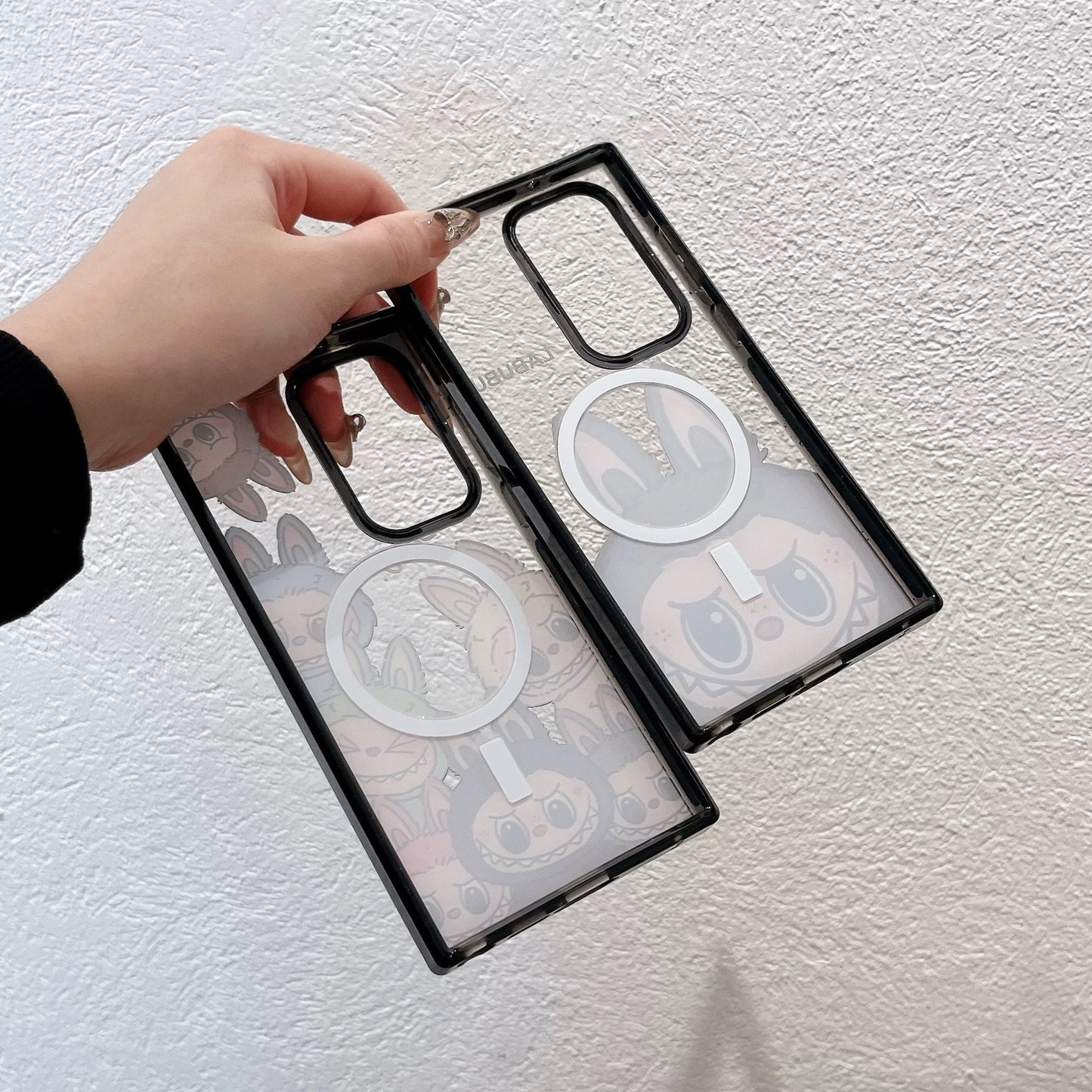 Cute Cartoon Monster Big Head Pink Brown - Phone Case Samsung Galaxy S25 S24 S23 S22 Ultra KawaiiGiftLand