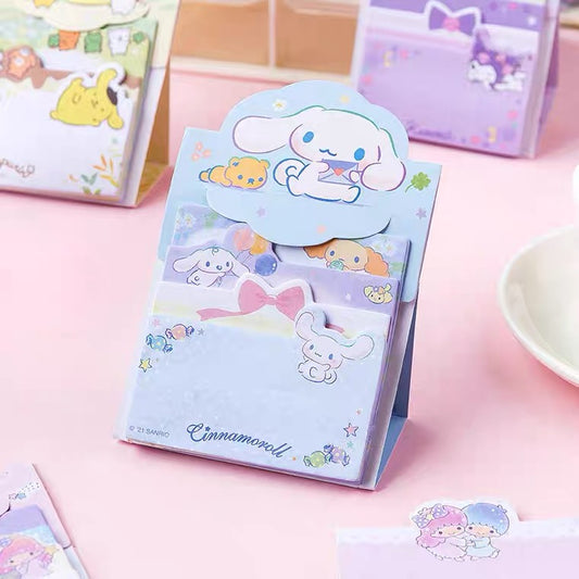 Sanrio Japan 4 Styles Mini Memo Pad | Hello Kitty Little Twin Stars My Melody Kuromi Cinnamoroll Pompompurin - 60Sheets