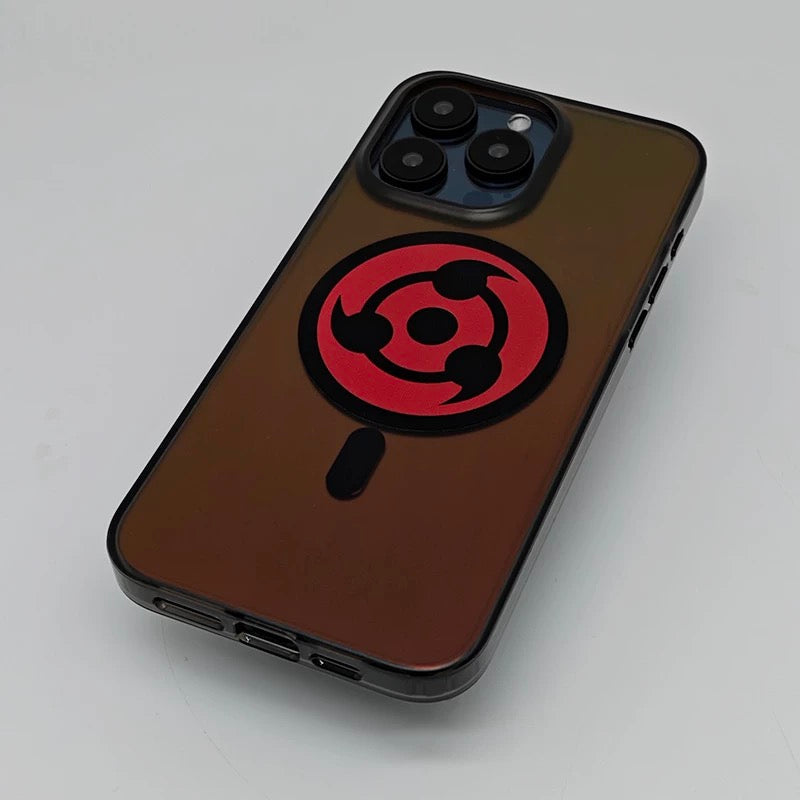 Japanese Anime Naruto Ninja | Laser Sharingan - iPhone Case 12 13 14 15 16 Pro Promax KawaiiGiftLand