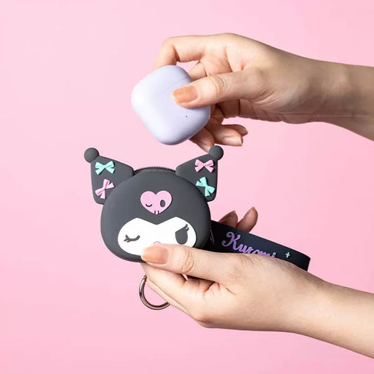 Japan Sanrio Silicon Mini Purse Bag Keychain Lolita Series | My Melody Kuromi Cinnamoroll - Coin Bag Keychain Can put in Airpods EarPhone