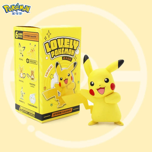 Japan Cartoon Pokemon Lovely Pokemon Series Part 1 | Pikachu Pichu Raichu Alolan Raichu Mimikyu Togedemaru - Figure Kawaii Decoration