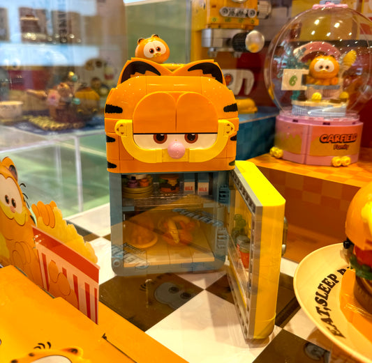 Pan Tasy x Garfield Family | Refrigerator - Lovely Cat Exotic Shorthair Building Blocks Toy Collections
