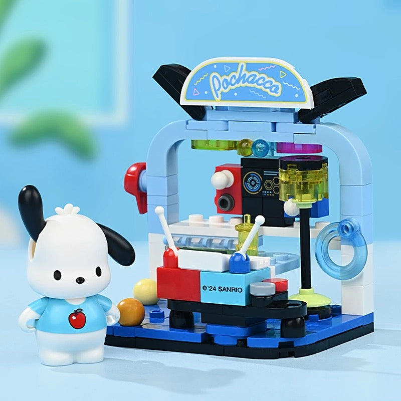 Sanrio Happy Stay at Home Series | Hello Kitty My Melody Kuromi Cinnamoroll Pompompurin Pochacco - Building Blocks Toy Collections Mystery Blind Box KawaiiGiftLand