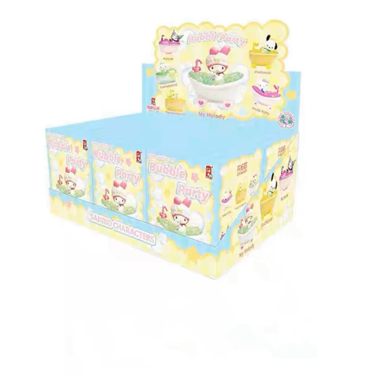 Sanrio Bubble Party Figure | Hello Kitty My Melody Kuromi Cinnamoroll Pompompurin Pochacco - Collectable Toys Mystery Blind Box KawaiiGiftLand