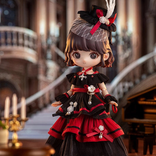 Simon Toys Lolita Dress Outfits | Red & Black Devil Green White Tea Party - 1/12 ob11 11cm BJD Doll Ball Joint Doll KawaiiGiftLand