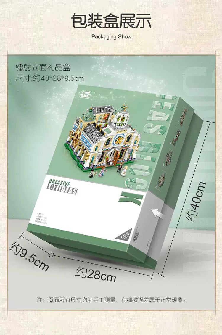 Loz Building Mini Block Wedding Theme | Wedding Chapel 3308pcs - Valentine Wedding Gift DIY Handmade Gift KawaiiGiftLand