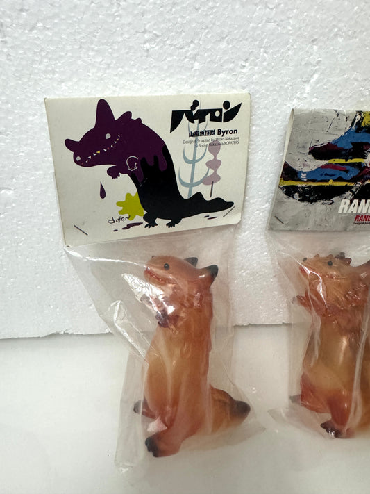 Shoko Nakazawa Byron & T9G Rangeron | One Pair Amber - Sofubi Vinyl Figure Retried