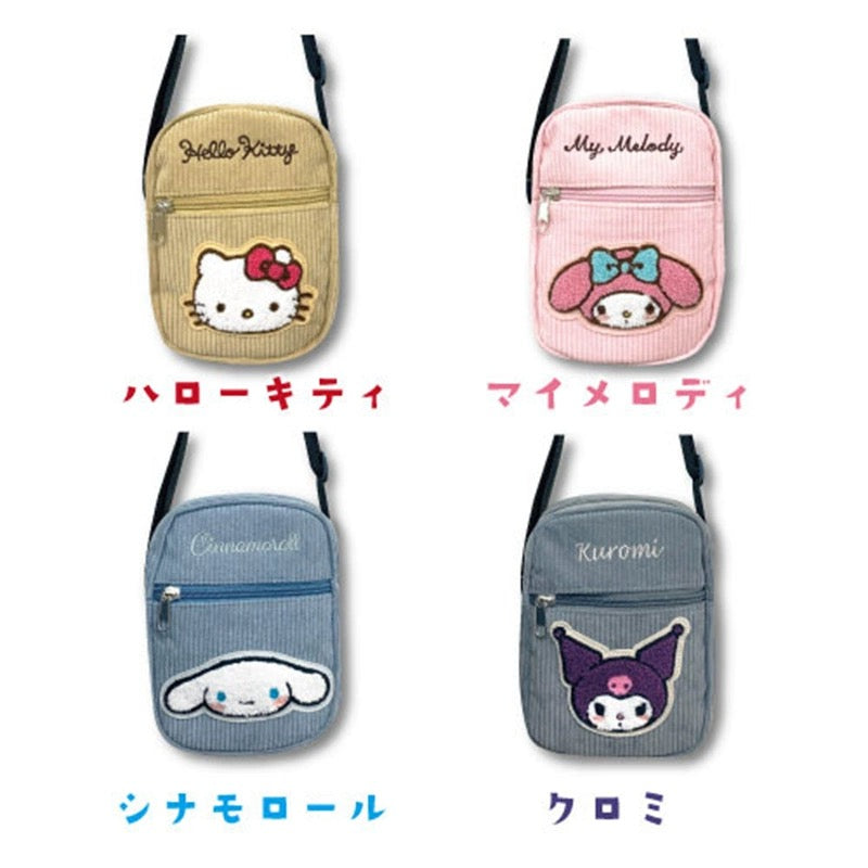 Sanrio Winter Style Little Bag | Hello Kitty My Melody Kuromi Cinnamoroll KawaiiGiftLand