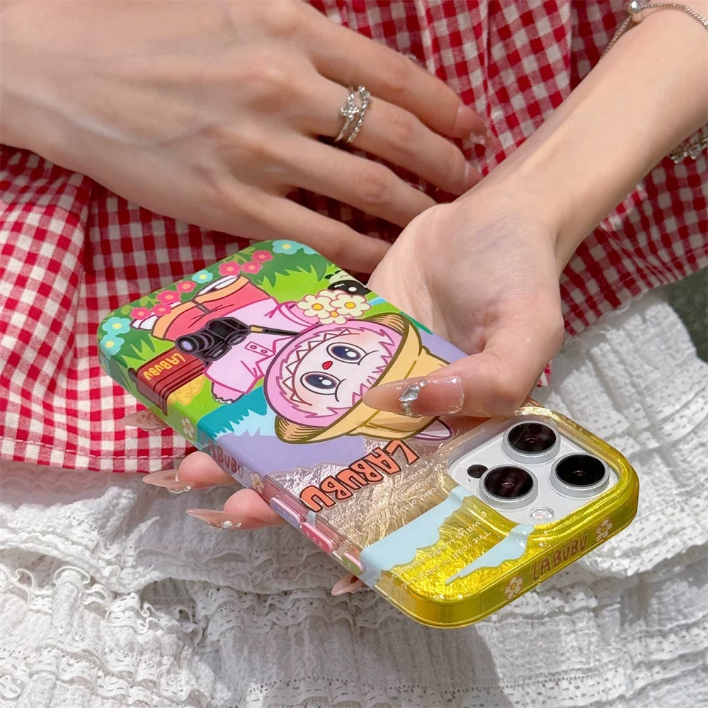 Cute Cartoon Monster Vacations with friends | Summer Camping Tycoco - iPhone Case 13 14 15 16 Pro Promax KawaiiGiftLand