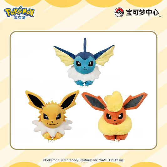 Japan Cartoon Pokemon Eevee Evolution Series Plush Bag | Eevee Vaporeon Jolteon Flareon Espeon Umbreon Leafeon Glaceon Sylveon - Evolve Anime Collectable Kawaii Item