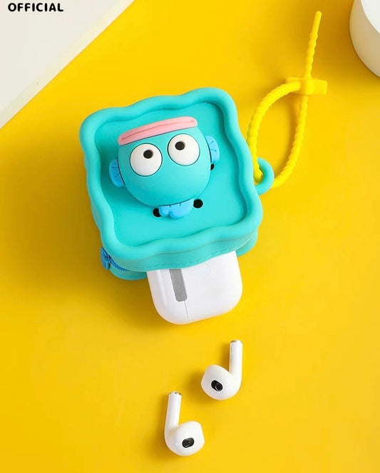 Japan Sanrio Silicon Mini DIY Square Purse Bag | Hello Kitty My Melody Kuromi Cinnamoroll Pochacco Hangyodon - Coin Bag Can put in Airpods EarPhone