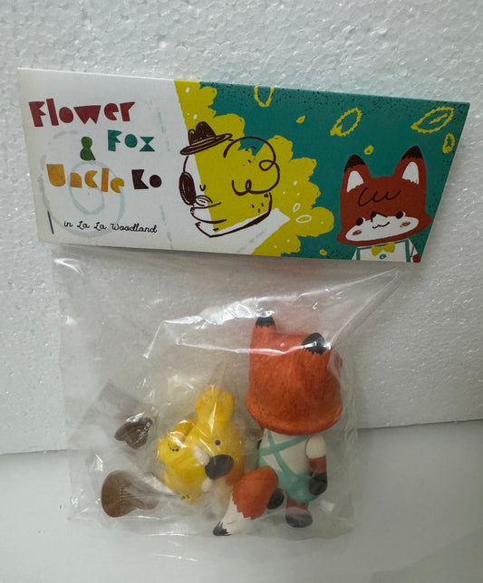 La La Woodland Studio | Flower & Fox Uncle Ko Original Version 1 - Vinyl Designer Toy