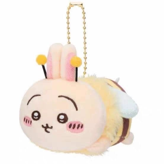 Free Gift : Japan ChiiKawa Spring Garden Series | Lovely Bee ChiiKawa Hachiware Usagi - Mini Plush Doll keychain KawaiiGiftLand