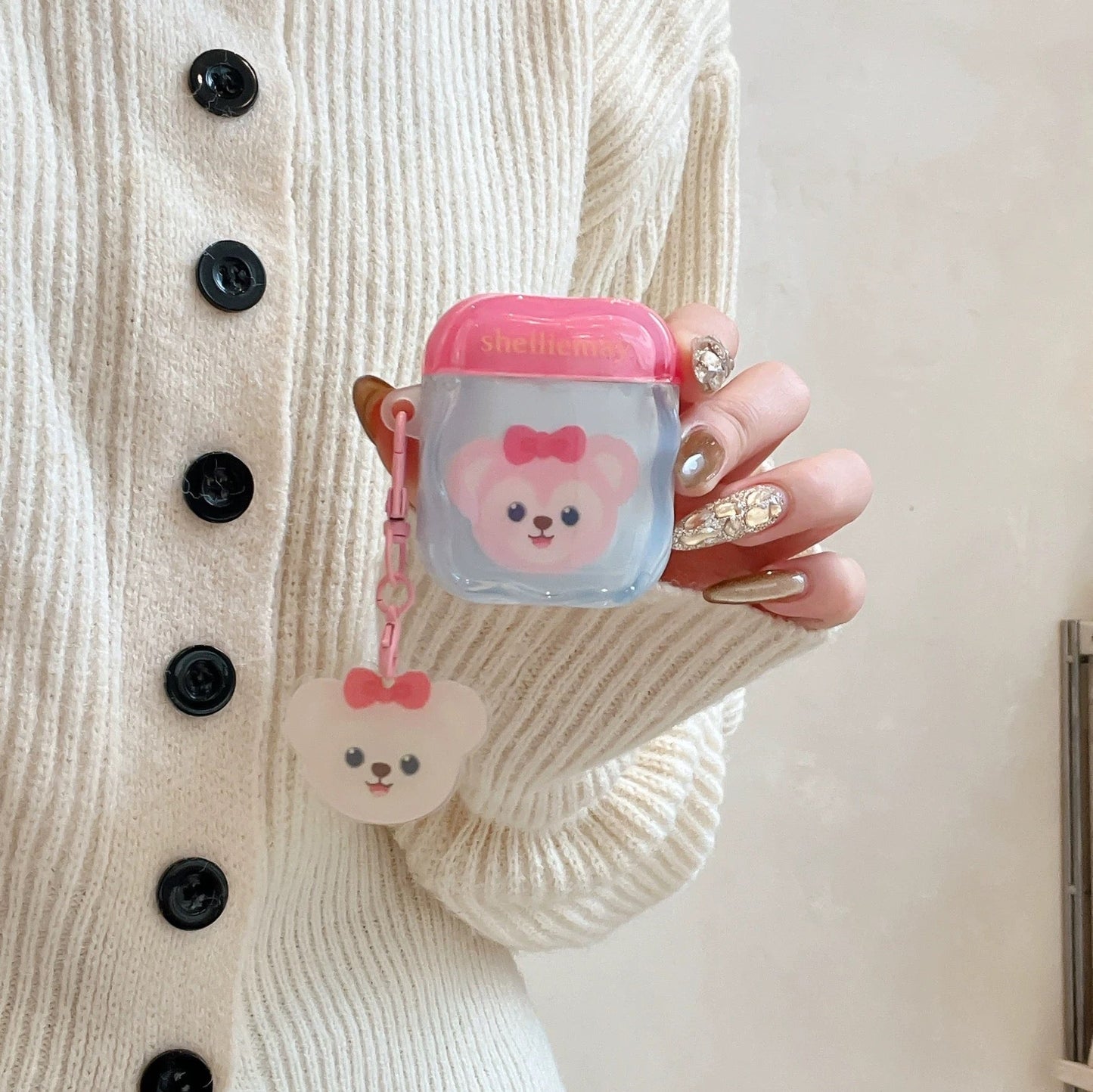 Japanese Cartoon Soft Candy Style Teddy Bear | Duffy ShellieMay with Keychain - AirPods AirPodsPro AirPods3 AirPods4 Case KawaiiGiftLand