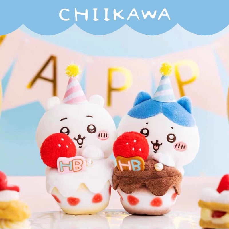 Japan ChiiKawa Happy Birthday Series Birthday Cake ChiiKawa Hachiwar japan-chiikawa-happy-birthday-series-birthday-cake-chiikawa-hachiwar