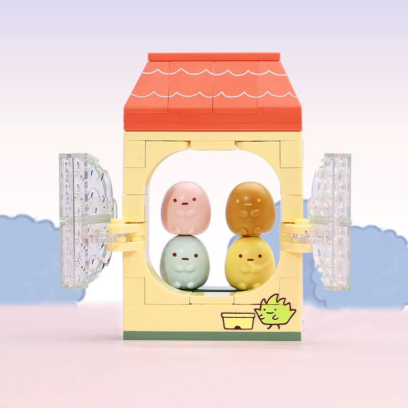 Sumikko Gurashi Little Windowsill Series | Shirokuma Penguin? Tokage Tonkatsu Neko Tapioca - Building Blocks Toy Collections KawaiiGiftLand
