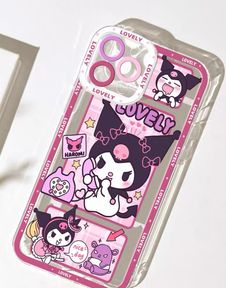 Japanese Cartoon KU Telephone iPhone Case 6 7 8 PLUS SE2 XS XR X 11 12 13 14 15 16 Pro Promax 12mini 13mini KawaiiGiftLand