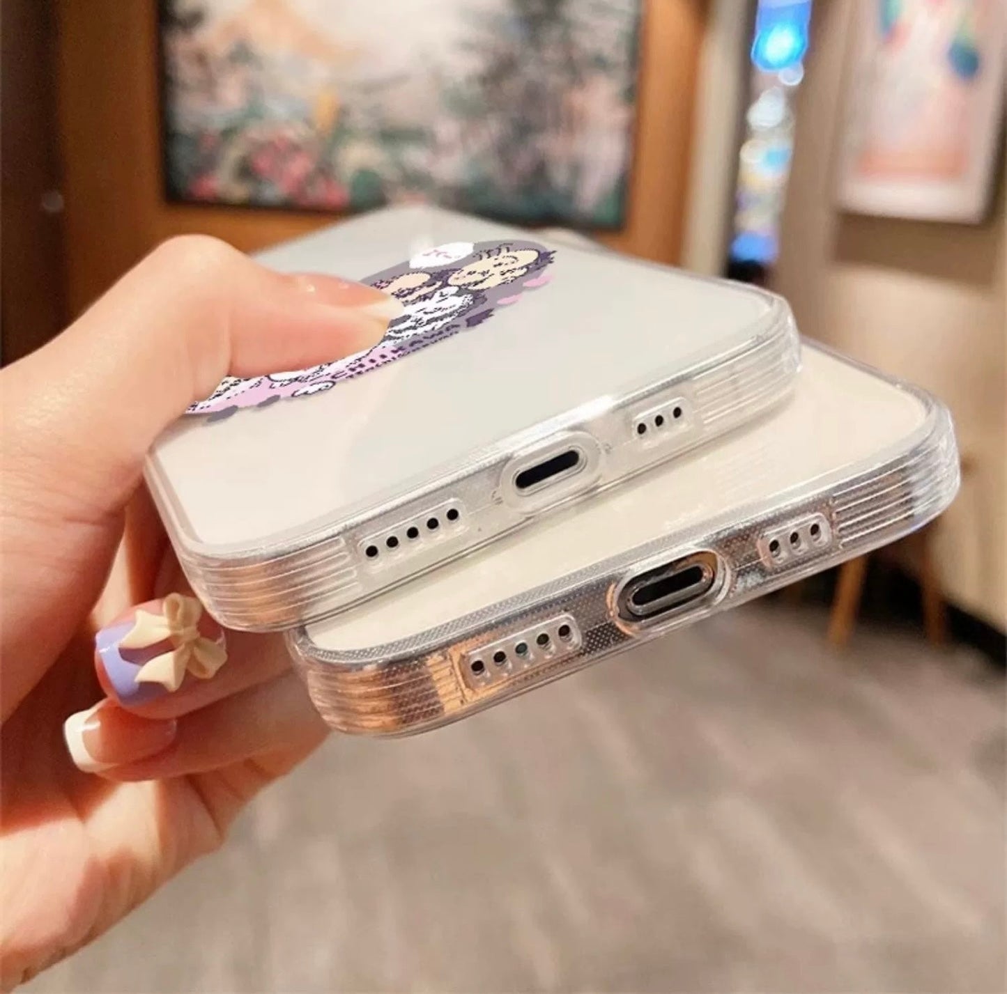 Japanese Cartoon Chiikawa | Xmas Drawing Falling - Soft iPhone Case PLUS SE2 XS XR X 11 12 13 14 15 16 Pro Promax 12mini 13mini KawaiiGiftLand