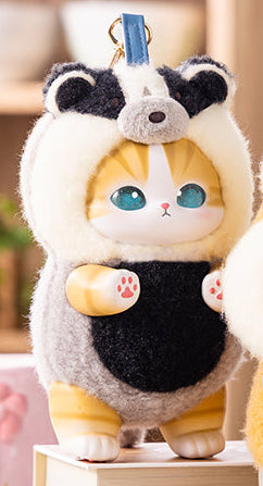 Japan Mofusand Kiramekko Nordic Kittens Series | Mofusand Cute Plush Doll with Plastic Face Keychain - Kawaii items Room Decoration Doll