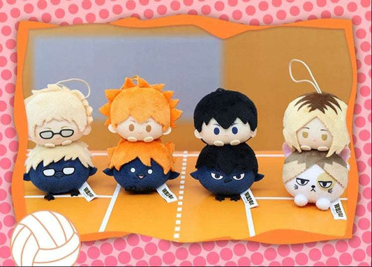 Nullset X Haikyu!! Stack on Animal Series | Volleyball Player Hinata Kageyama Tsukishima Kozume - Plush Cute Mini Keychain Collectable Toys