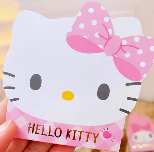 Sanrio Japan Memo Pad | Hello Kitty My Melody Kuromi Cinnamoroll Hangyodon Tuxedosam - 84Sheets KawaiiGiftLand