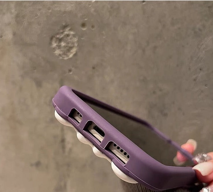 Big Kuromi Doll with Baku Purple Soft iPhone Case 11 12 13 14 15 Pro Promax KawaiiGiftLand