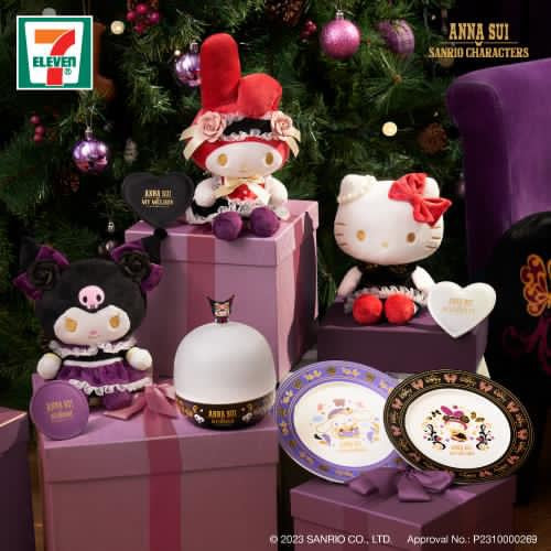 Sanrio X Anna Sui Plush Doll with Mirror | Hello Kitty My Melody Kuromi - Limited Edition KawaiiGiftLand